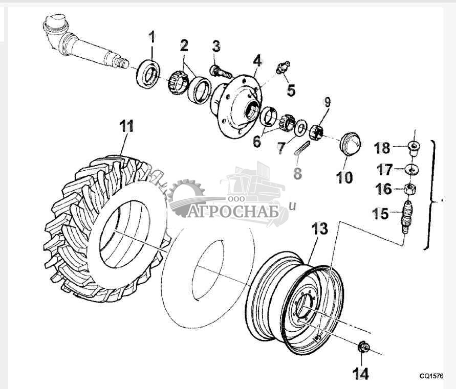 ЗАДНИЕ КОЛЕСА СО СТУПИЦЕЙ 